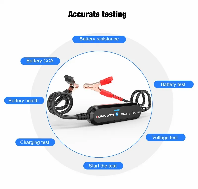 Tester Baterie cu Bluetooth BK100 Konnwei