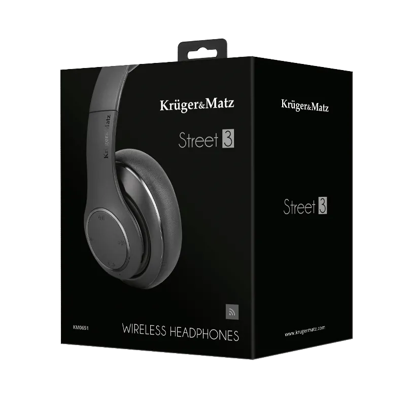 Casti Audio BT Street 3 Negre Kruger Matz