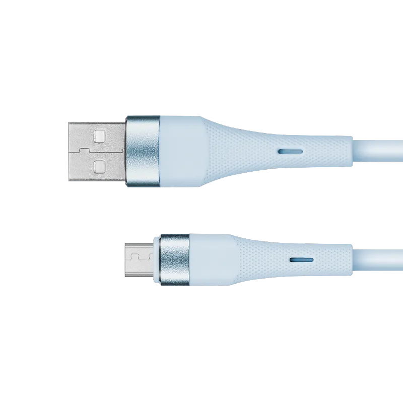 Cablu Silicon USB-Micro USB 1M Basic Kruger Matz