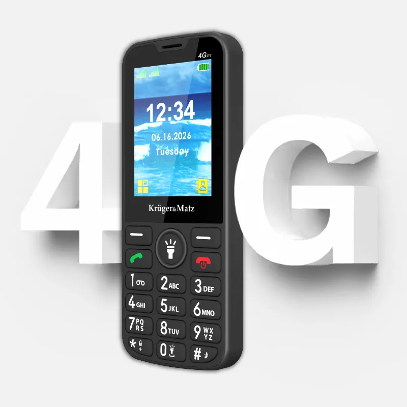 Telefon Gsm Seniori 4G Buton Sos Kruger Matz