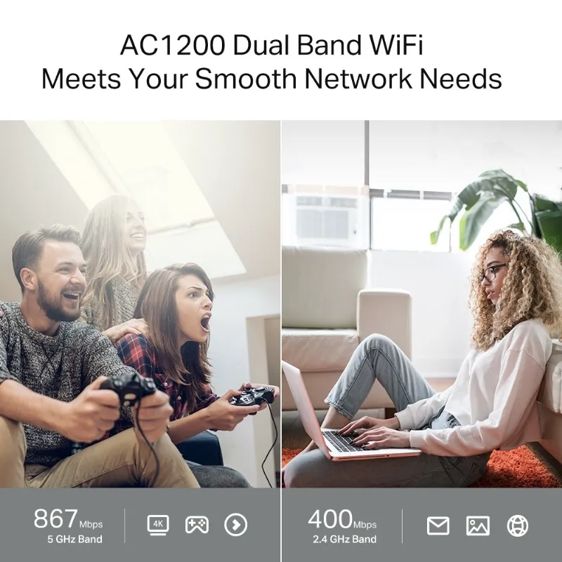 Router Wireless Gigabit AC1200 Archer C64 TP-Link
