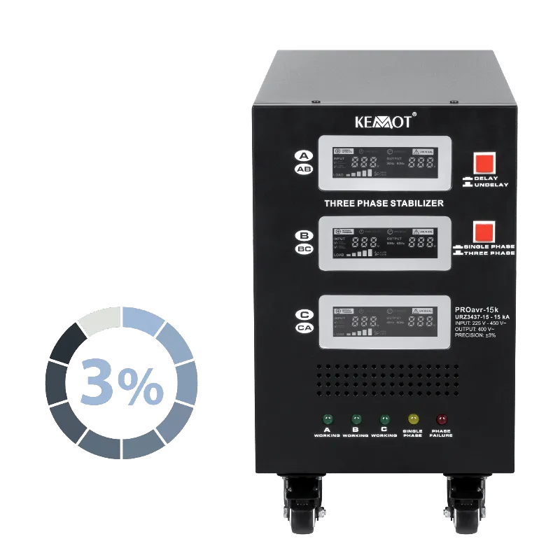 Stabilizator Servomotor Trifazat 15KVA Proavr-15K Kemot