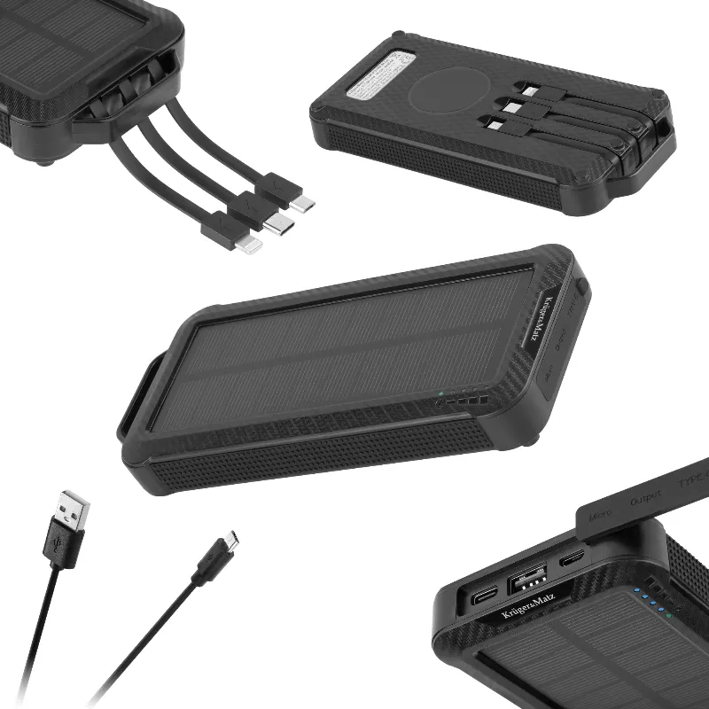 Power Bank Solar 10000 MAH Li-Pol Kruger Matz