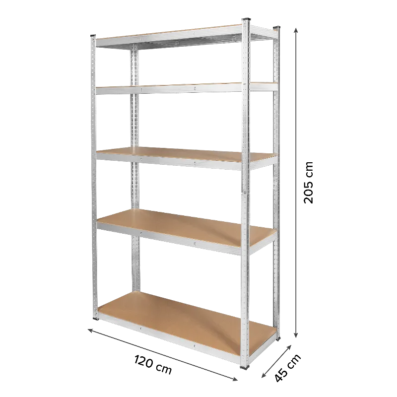 Raft Metalic 5 Polite MDF 205X120X45 750KG Rebel