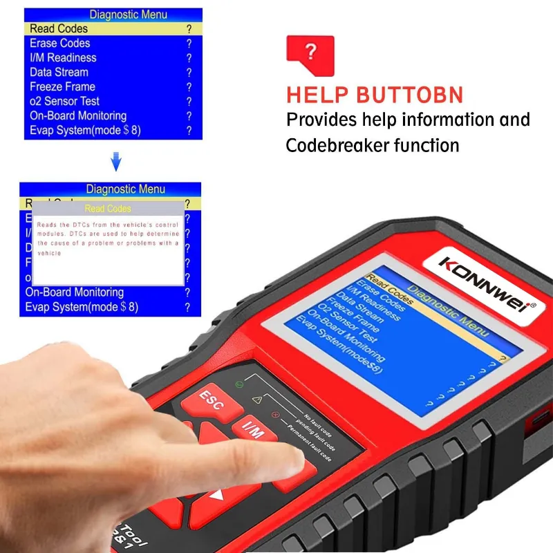 Multimetru Diagnoza Auto OBD2 KW850 Konnwei