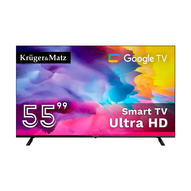 Google Smart TV 55 Inch 141CM Ultrahd 4K Kruger Matz