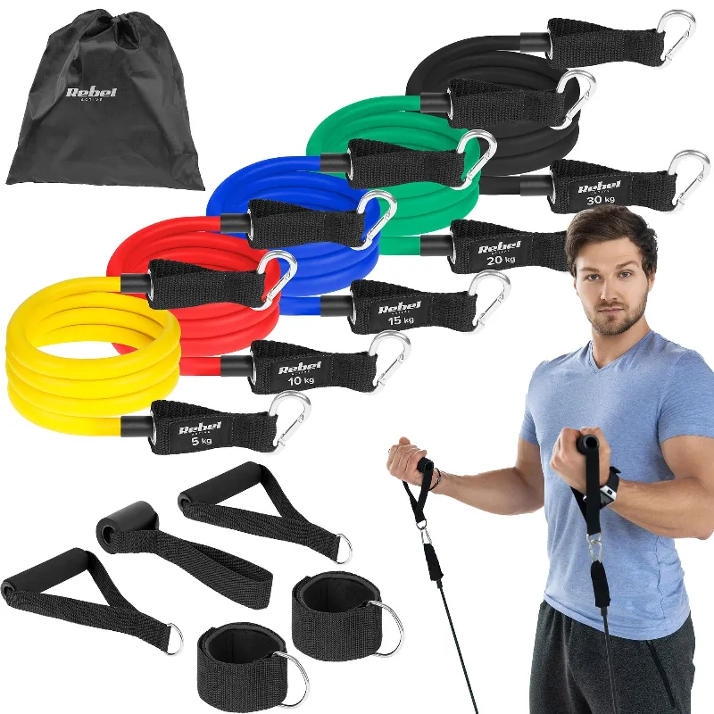 Set 5 Benzi Rezistenta Power Tube 5-30KG Rebel Active