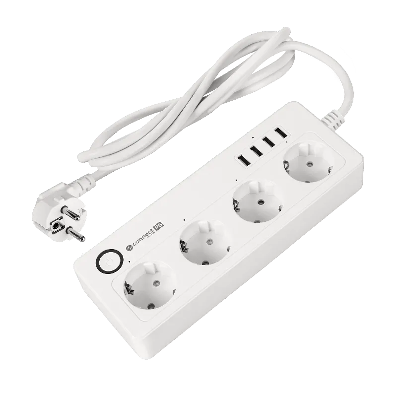 Prelungitor Smart 4 Prize Schuko 4 USB Connect P6 Tuya