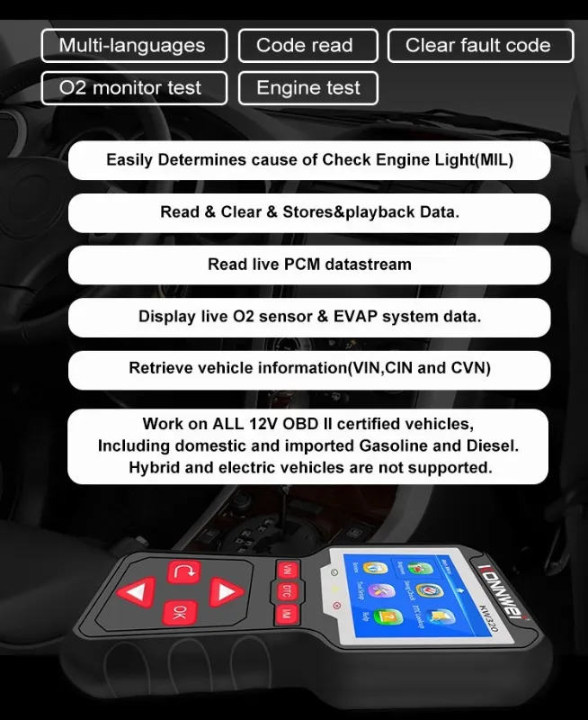 Multimetru Diagnoza OBD2