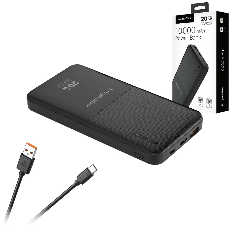 Power Bank 10000MAH Li-Pol QC /PD Kruger Matz