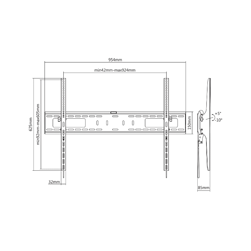 Suport Universal LED TV 60 -100  Kruger Matz