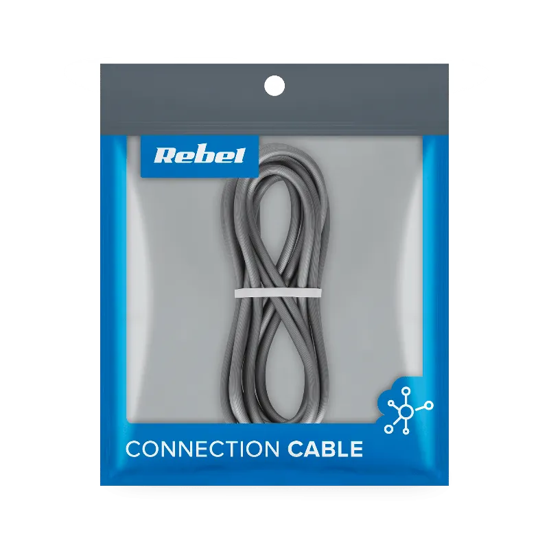 Cablu USB 3.0 - Micro USB 200 CM Negru Rebel