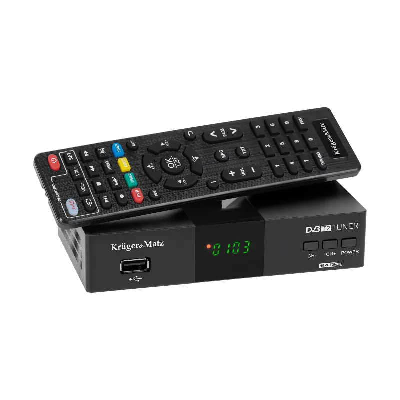 Tuner DVB-T2 H.265 HEVC Kruger Matz