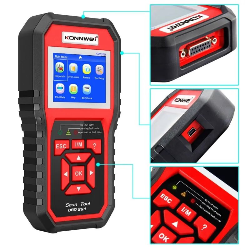 Multimetru Diagnoza Auto OBD2 KW850 Konnwei