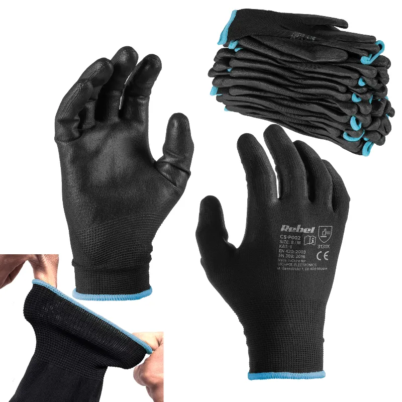 Manusa Lucru Poliuretan Marime 9 / L Set 12 Buc Rebel