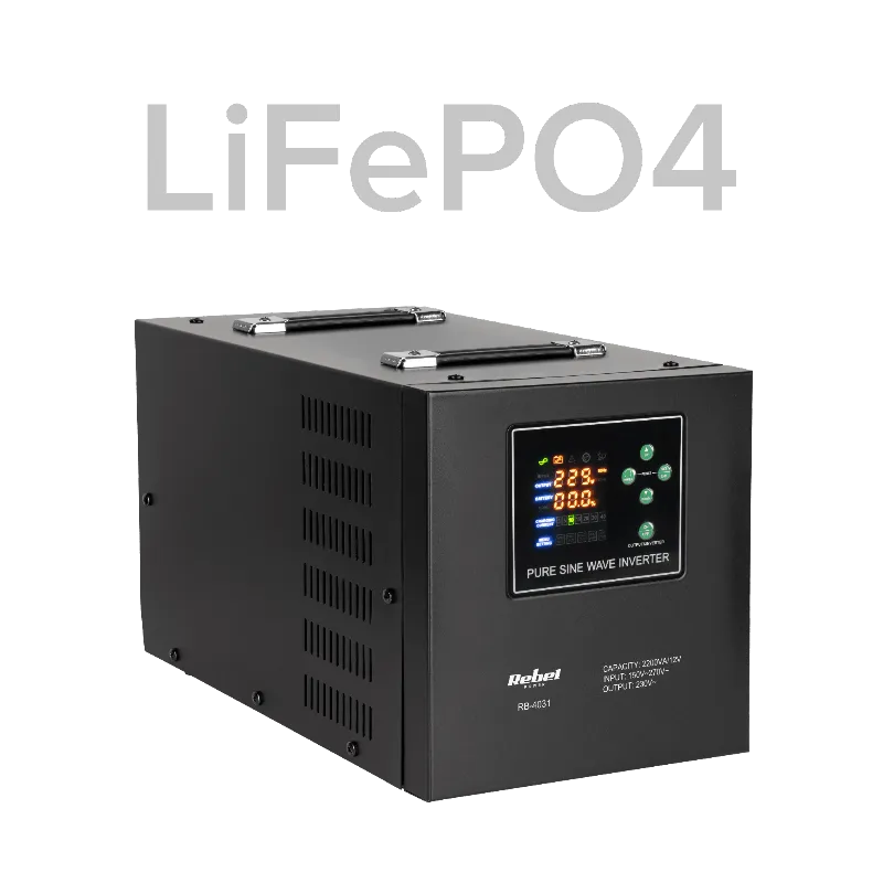 Ups Centrale Sinus Pur 2200VA 1600W 12V LIFEPO4 Rebel