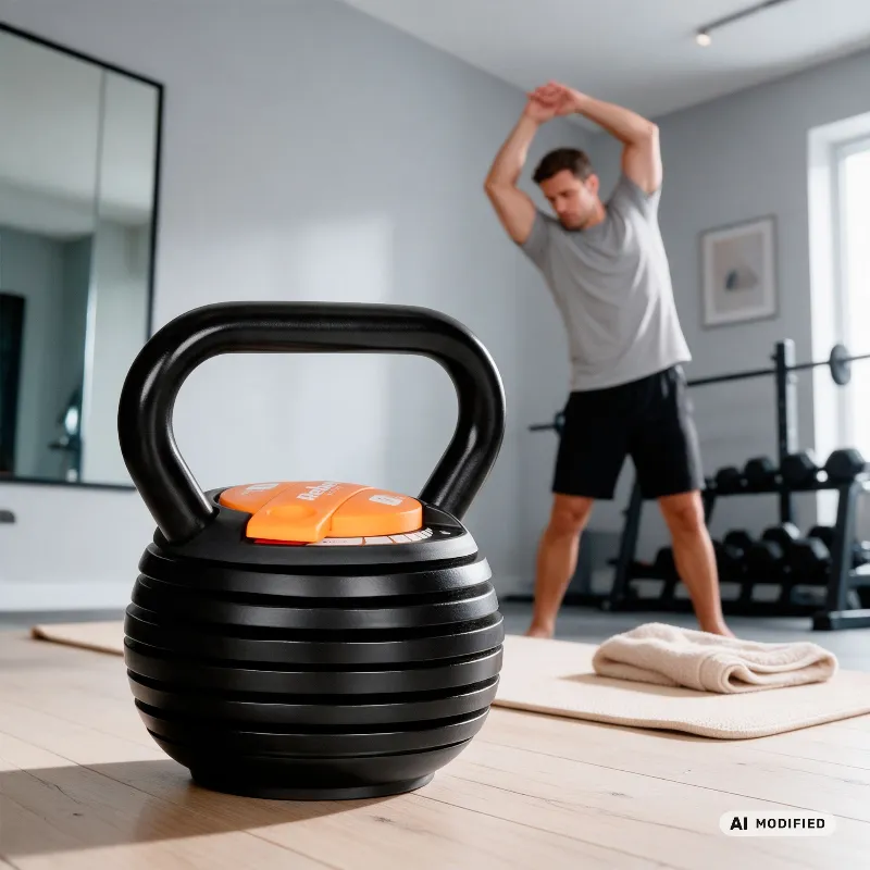 Kettle Bell Ajustabil 6 Talere 2.3-9KG Rebel Active