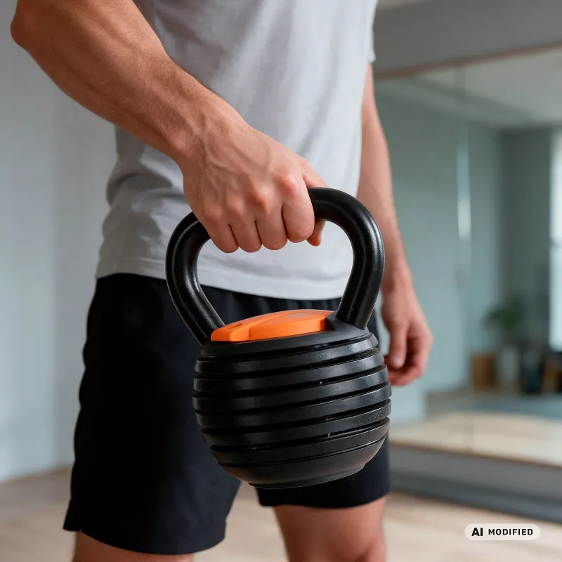 Kettle Bell Ajustabil 6 Talere 2.3-9KG Rebel Active