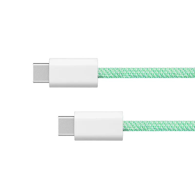 Cablu USB-C la USB-C Kruger&Matz KM1272, 100 W, 1,5 m, verde