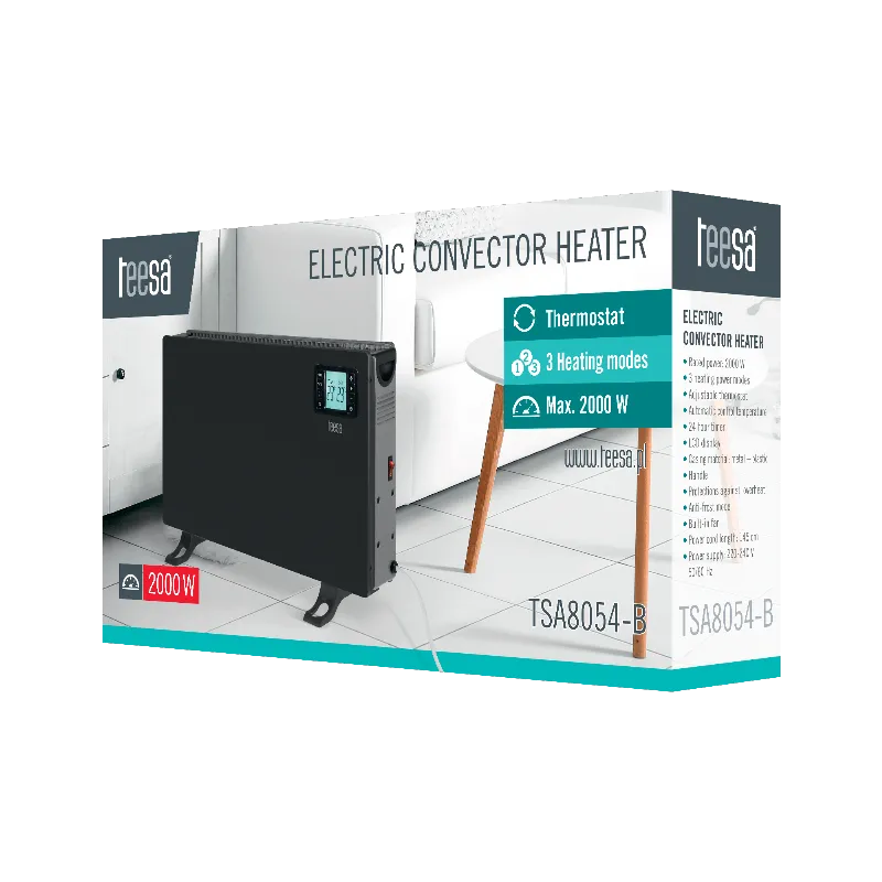 Convector Incalzire Ecran LCD 3 Trepte 2000W Teesa