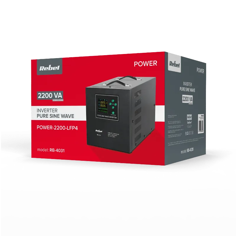 Ups Centrale Sinus Pur 2200VA 1600W 12V LIFEPO4 Rebel