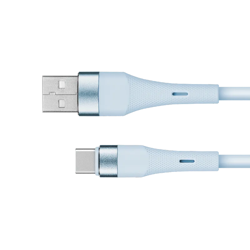 Cablu Silicon USB-USB Type C 1M Basic Kruger Matz