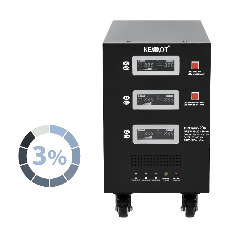 Stabilizator Servomotor Trifazat 20KVA Proavr-20K Kemot