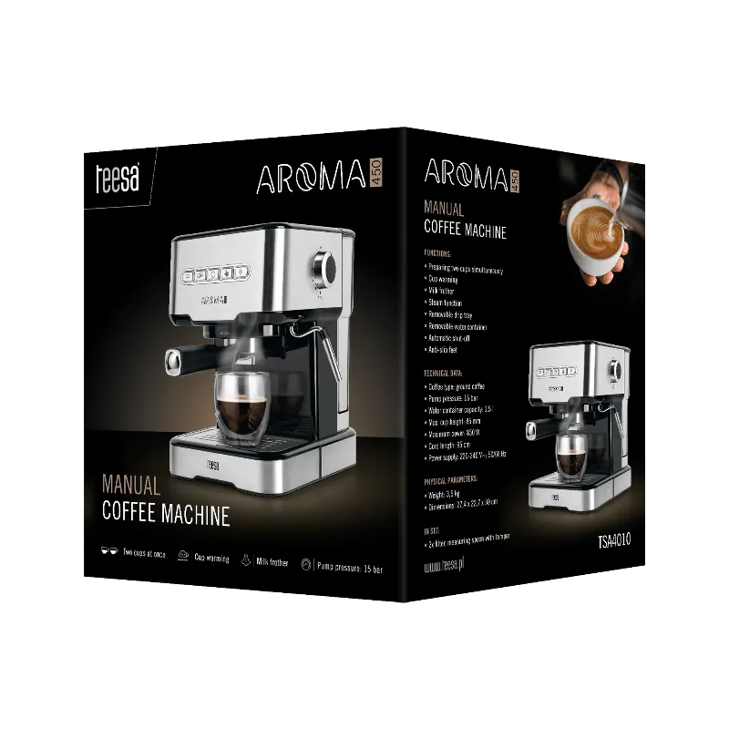 Espressor Manual 15 Bar 850W Teesa