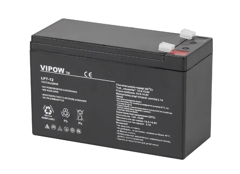 Acumulator Stationar AGM VRLA 12V 7AH Vipow