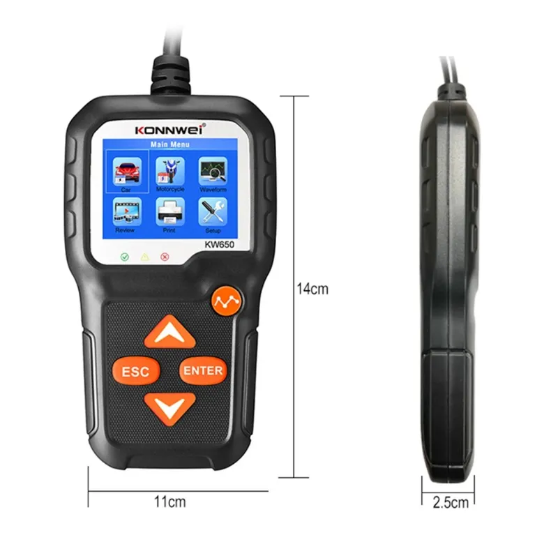 Tester Baterii KW650 Konnwei