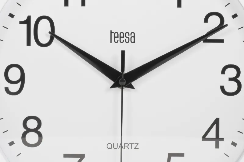 Ceas Perete 25CM Alb Teesa