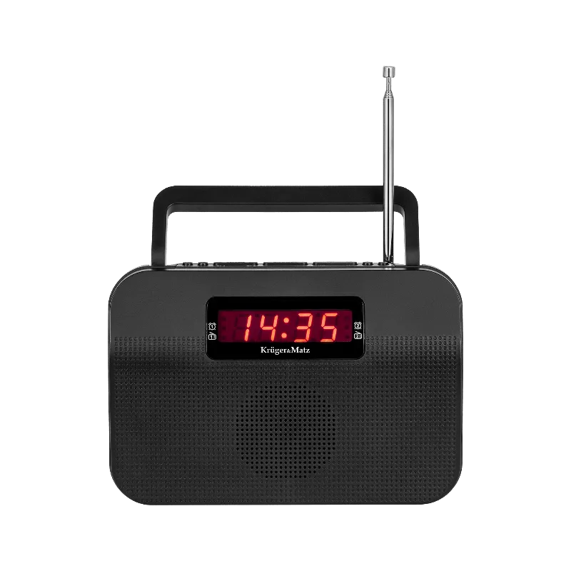 Radio AM FM Portabil cu Alarma Kruger Matz
