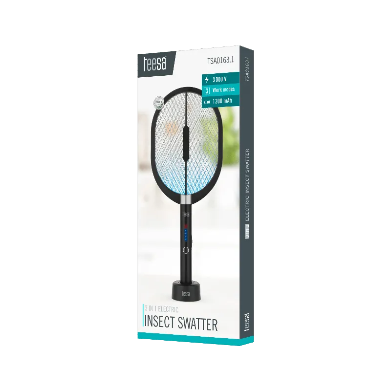 Paleta Electrica Swatter Anti-Insecte Teesa