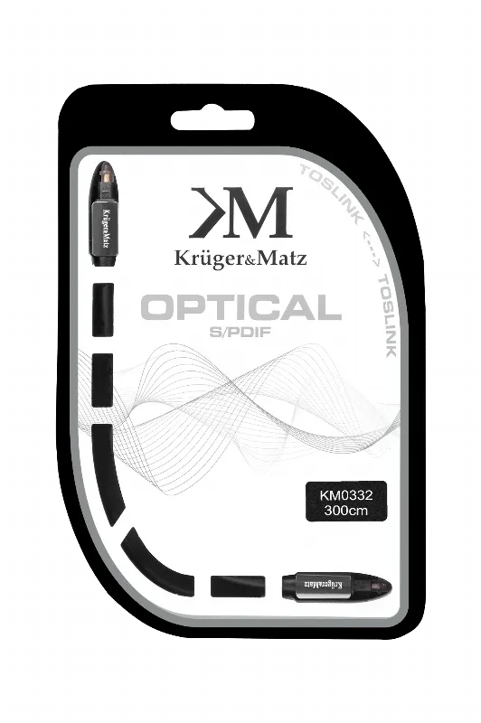 Cablu Optic Toslink-Toslink 3.0M Kruger Matz