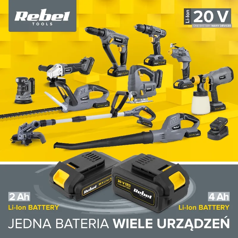 Pistol Vopsit 20V fara Acumulator Rebel
