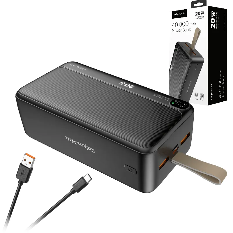 Power Bank 40000MAH Li-Ion QC PD Kruger Matz