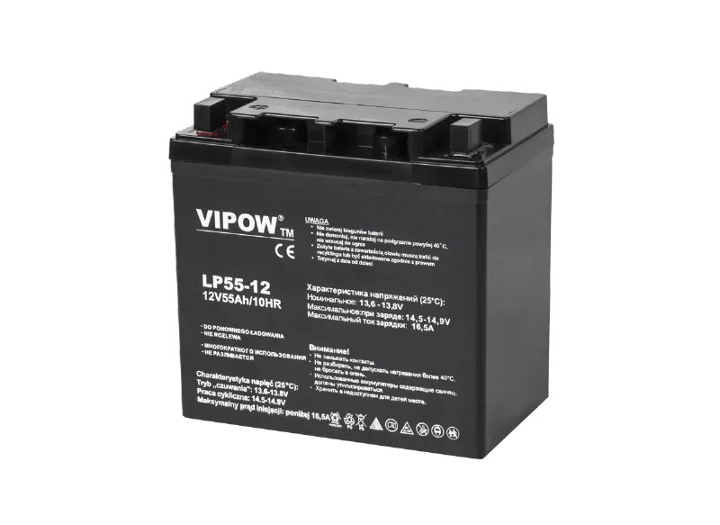 Acumulator Stationar AGM VRLA 12V 55AH Vipow