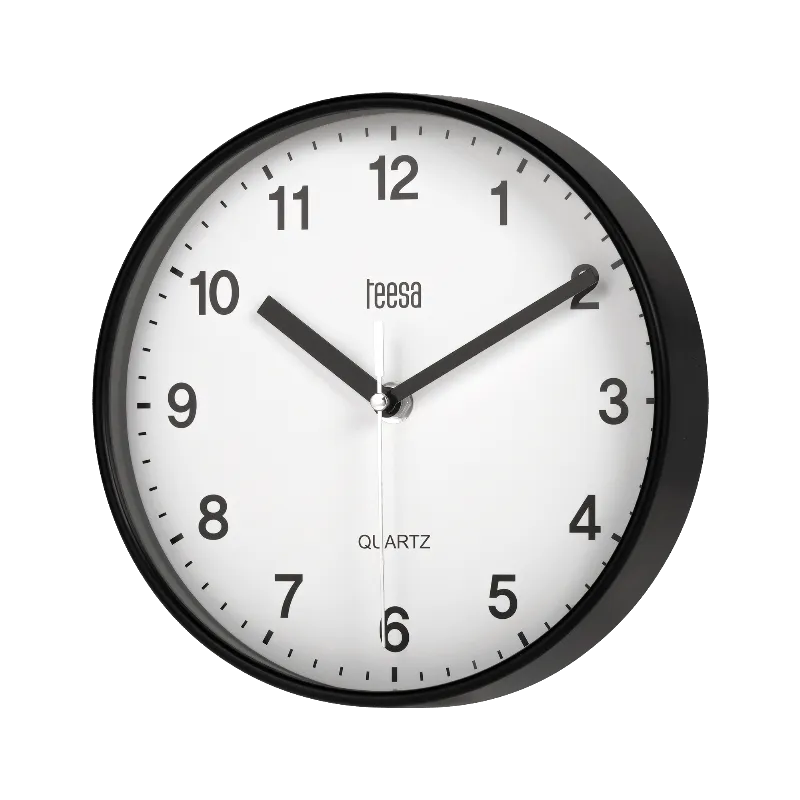 Ceas Perete 20CM Negru Teesa