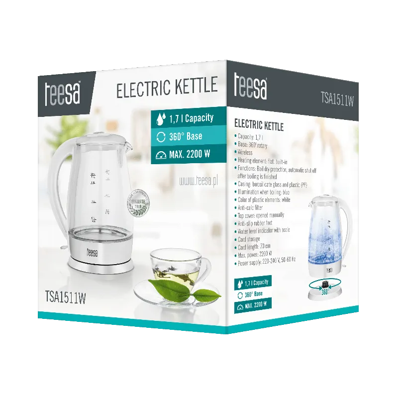 Fierbator Electric Cordless 1.7L Teesa