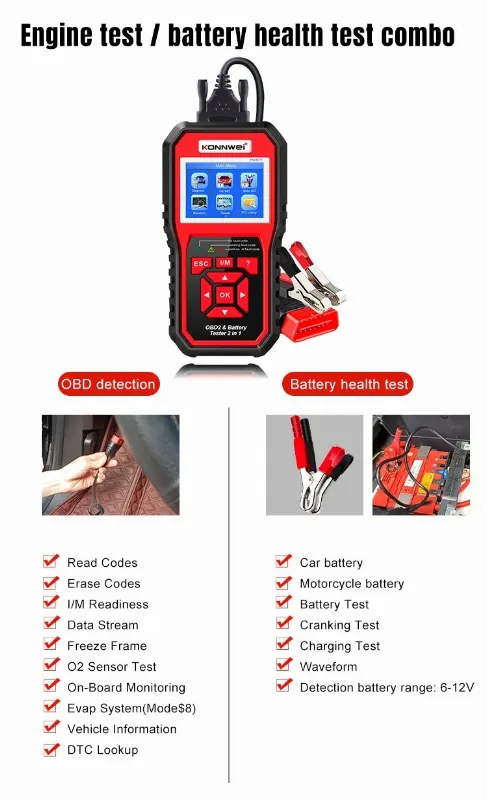 Multimetru Diagnoza Auto OBD2 KW870 Konnwei