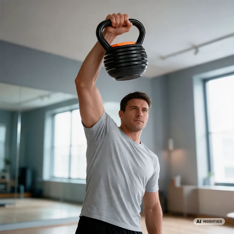 Kettle Bell Ajustabil 6 Talere 2.3-9KG Rebel Active