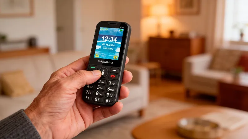 Telefon Gsm Seniori 4G Buton Sos Kruger Matz
