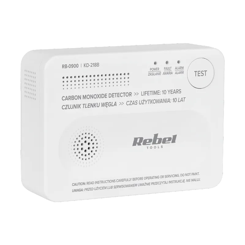 Detector Senzor Monoxid de Carbon Rebel