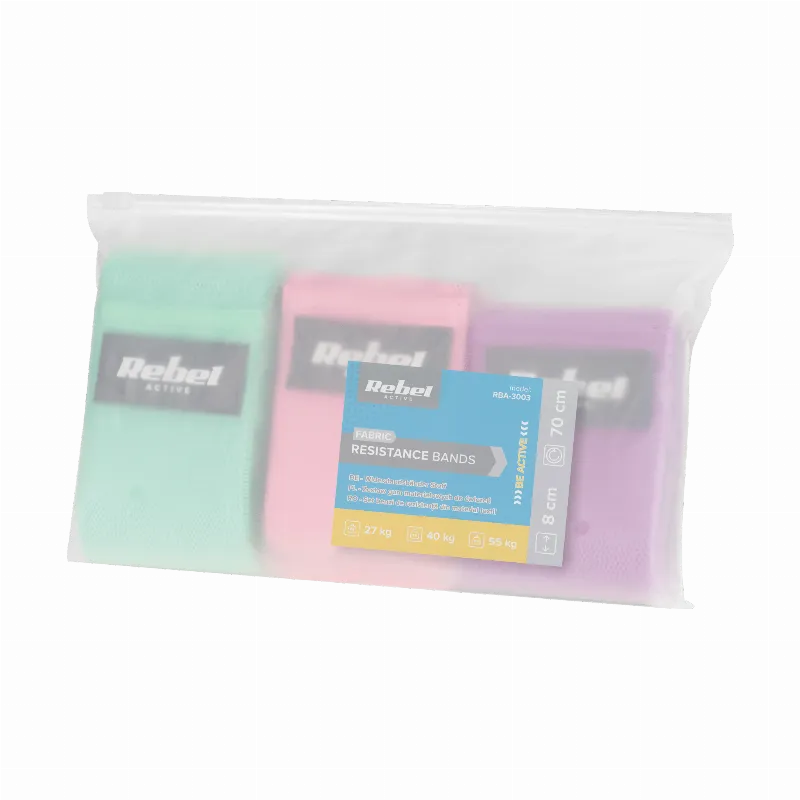 Set 3 Benzi Elastice Material Textil Rebel Active