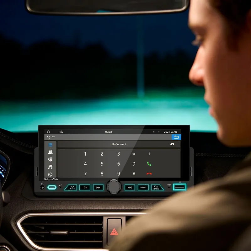 Player Auto 1 din 4X60W Carplay Androidauto Kruger Matz