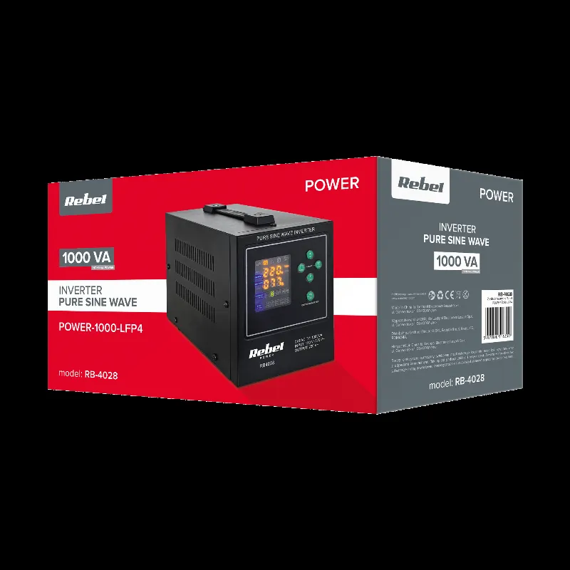 UPS Centrale Termice Sinus Pur 1000VA 700W 12V Rebel