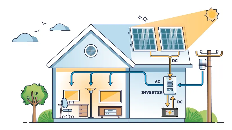 Invertor Solar de Perete - 1800W