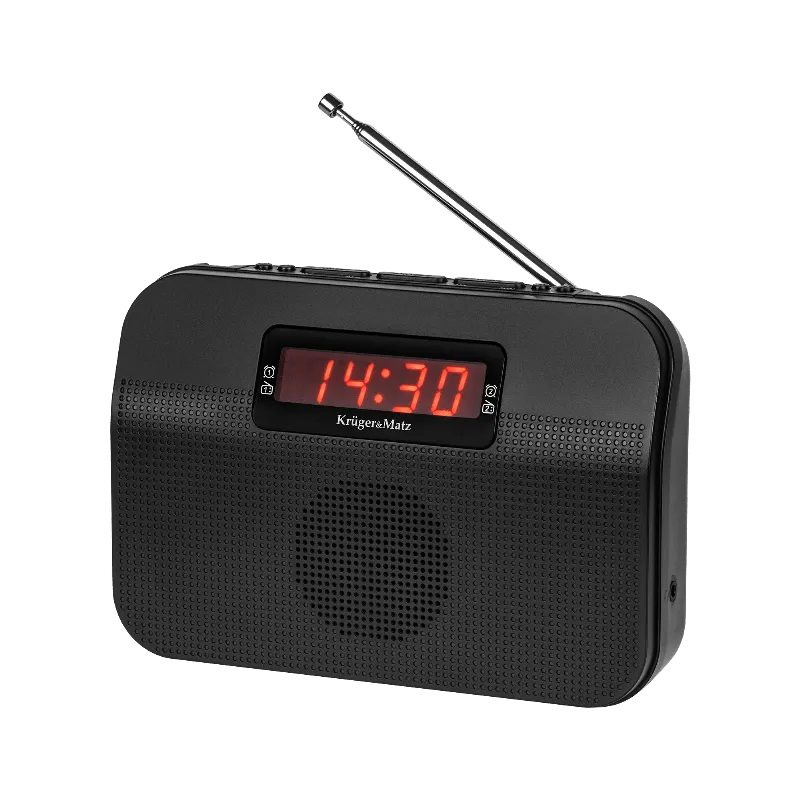 Radio AM FM Portabil cu Alarma Kruger Matz