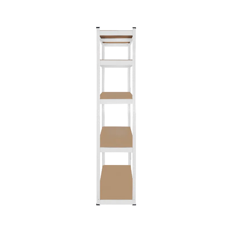 Raft Metalic 5 Polite 750KG MDF 180X90X40 Alb Rebel