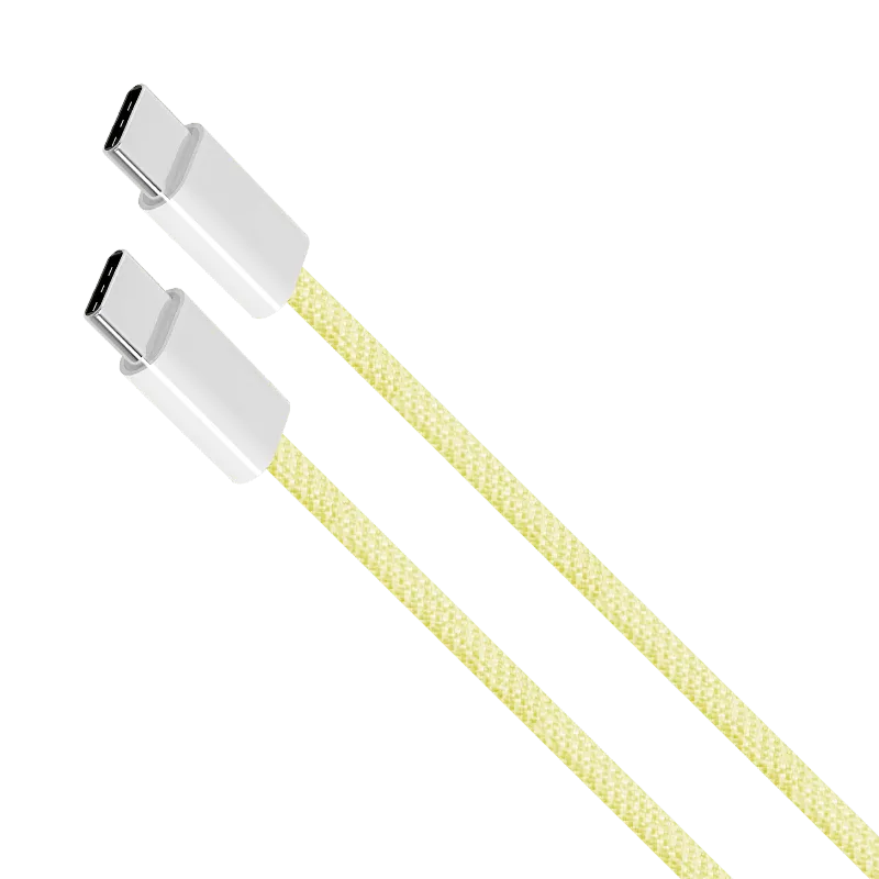 Cablu USB tip C - USB tip C 60 W 1,5 m galben Kruger&Matz